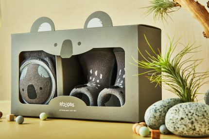 Grey Shoes and Knee Pads Koala